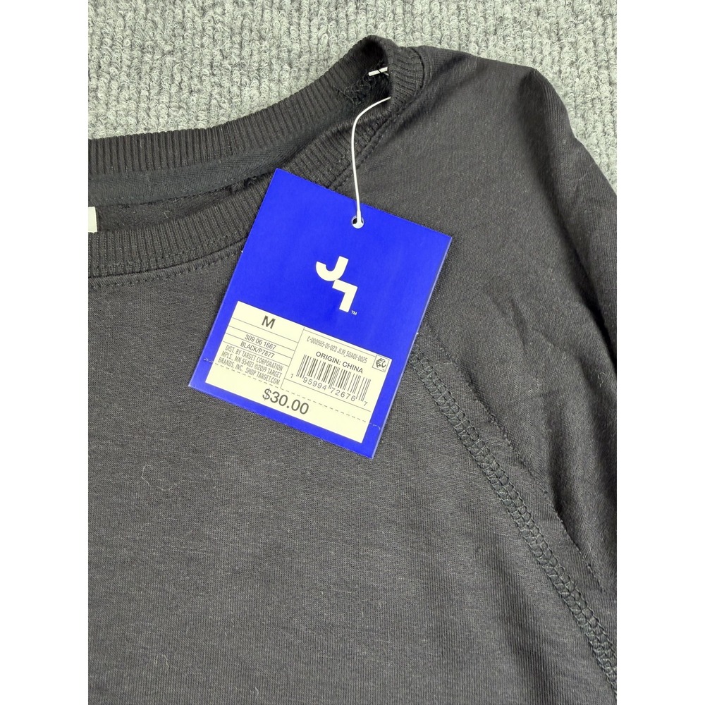 JoyLab Sweatshirt Womens Medium Black Long Sleeve Pullover Thumbholes Lounge - Picture 3 of 10
